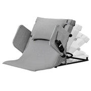 Electric Adjustable Bed Backrest, German-Engineered Power Lifting Back Support with Remote Control, Grey