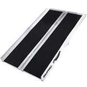 152cm Portable Folding Aluminium Access Ramp 272kg Rated, Black Ultra-Grip, for Wheelchair, Mobility Scooter