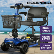 FreeLite+ Mid-Sized Electric Foldable Mobility Scooter - Blue