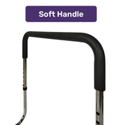 Bed Assist Adjustable Hand Rail Support Aid for Seniors, 125kg Capacity, Bedside with Soft Grip Handle