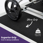 152cm Portable Folding Aluminium Access Ramp 272kg Rated, Black Ultra-Grip, for Wheelchair, Mobility Scooter