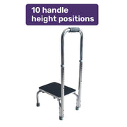 Bath and Shower Assistance Step Mobility Aid, 150kg Max Capacity, with Handle Height Adjustment