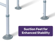 PRE-ORDER EQUIPMED Over Toilet Support Frame Safety Grab Aid Rail, 125kg Capacity, Adjustable Height and Width