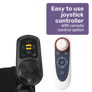 Power Electric Wheelchair, Airline Approved Wheelchair, Extra Lightweight, Long Range, Lithium Batteries, Silver