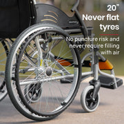 Folding Aluminium Wheelchair, 20