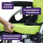 Kids Premium Paediatric Wheelchair, Lightweight Aluminium, 22