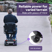 FreeLite+ Mid-Sized Electric Foldable Mobility Scooter - Blue