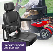 ProRider Ultra Large-sized, High Power, Strong Climber, Varied Terrain, 200kg Capacity Mobility Scooter - Red