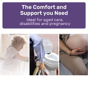 Raised Over Toilet Seat, 10cm Riser, 125kg Capacity, Raiser with Lid, White