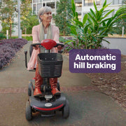 FreeRoam+ Mid-Sized Lithium Fast Easy Charge Mobility Scooter, Red