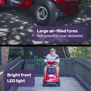 LeisureCruise Extra Large-Sized, High Power, 182kg Capacity Mobility Scooter  - Red