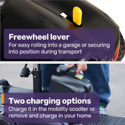 FreeLite+ Mid-Sized Electric Foldable Mobility Scooter - Blue