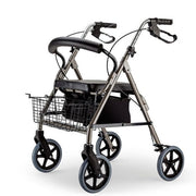 Foldable Rollator Walking Frame Outdoor Indoor Mobility Walker Aids