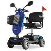 Pathline Mid-Sized Electric Mobility Scooter For Elderly - Blue