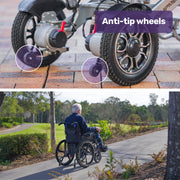 Electric Wheelchair Folding, Long Range, Folding, Lithium Battery, 24
