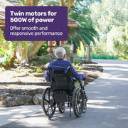 Electric Wheelchair Folding, Long Range, Folding, Lithium Battery, 24