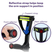 PRE-ORDER EQUIPMED Pair of Adjustable Forearm Crutches, Black