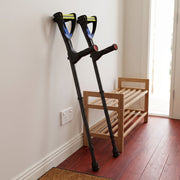 PRE-ORDER EQUIPMED Pair of Adjustable Forearm Crutches, Black