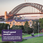 Electric Folding Wheelchair Power, Long Range, Folding, Aluminium Frame, Lithium Battery, Blue