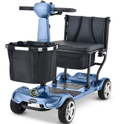 EQUIPMED SmartPacer+ Ultra-Lightweight Mobility Scooter, Li-ion Battery, Foldable, Airline Approved, 120kg Capacity, Blue