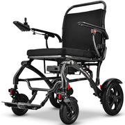 EQUIPMED C2X Carbon Fibre Ultra-Lightweight Electric Wheelchair, Extra Wide Seat, 130kg Capacity, 25km Range, 20.5kg Battery Removed, Suspension, Foldable