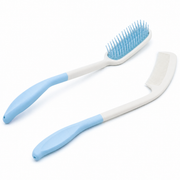 PRE-ORDER EQUIPMED Long Handle Hair Brush & Comb Set, Easy to Use Ergonomic Detangling Padded Hairbrush, Grooming Aid for Elderly and Limited Mobility