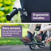 Power Electric Wheelchair, Long Range, Auto Recline, Lithium Battery, 16