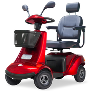 LeisureCruise Extra Large-Sized, High Power, 182kg Capacity Mobility Scooter  - Red