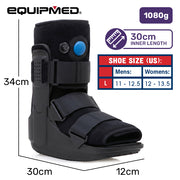 EQUIPMED CAM Walker Moon Boot – Large, Foot Injury Support, Ankle Recovery, Adjustable Fit, Lightweight Walking Boot