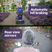 Pathline Mid-Sized Electric Mobility Scooter For Elderly - Blue