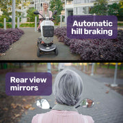 Pathline Mid-Sized Electric Mobility Scooter For Elderly - Silver