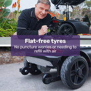 FreeLite+ Mid-Sized Foldable Electric Mobility Scooter, Lithium Battery, Long Range and Easy Charging, Grey