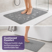 PRE-ORDER EQUIPMED Washable PVC Anti-Slip Loofah Bath and Shower Mat, Small, 40 x 60cm