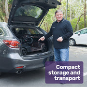 FreeLite+ Mid-Sized Foldable Electric Mobility Scooter, Lithium Battery, Long Range and Easy Charging, Grey