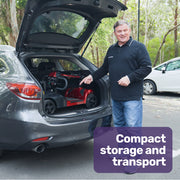 FreeLite+ Mid-Sized Foldable Electric Mobility Scooter, Lithium Battery, Long Range and Easy Charging, Red