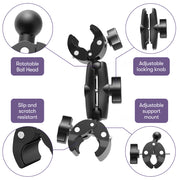 PRE-ORDER EQUIPMED Carer Joystick Mount for Electric Wheelchair, Black