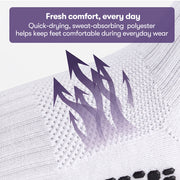 PRE-ORDER EQUIPMED Anti-Slip Socks for Everyday Mobility, White, US 9–11