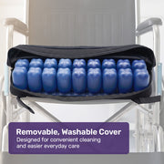 PRE-ORDER EQUIPMED Dual-Zone Inflatable Air Cell Wheelchair Seat Cushion, Adjustable Support, Washable Cover