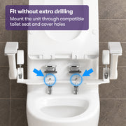PRE-ORDER EQUIPMED Flip-Up Toilet Safety Armrests, 150kg Dual-Rail Vertical Load Rating