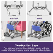 EQUIPMED Manual Sit to Stand Aid Transfer Chair Device, Patient and Elderly Mover