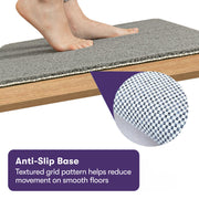 PRE-ORDER EQUIPMED Washable PVC Anti-Slip Loofah Bath and Shower Mat, Small, 40 x 60cm