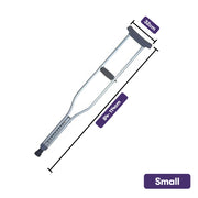 PRE-ORDER EQUIPMED Small Adjustable Underarm Crutches, Lightweight Aluminium Walking Aid