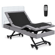 PRE-ORDER EQUIPMED King Single Electric Home Care Bed, Hi-Low, Trendelenburg, Wireless Remote, 200kg Capacity, Grey