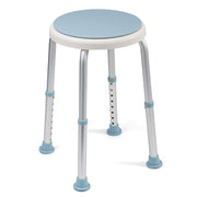 Shower Chair Stool with Adjustable Swivel Seat Bath Aid Aluminium