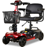 FreeLite+ Mid-Sized Foldable Electric Mobility Scooter, Lithium Battery, Long Range and Easy Charging, Red