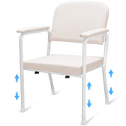 PRE-ORDER EQUIPMED Low-Back Bariatric Patient Day Chair, 200kg Capacity, Adjustable Height Nursing Geriatric Seat