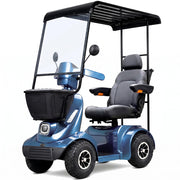 Equipmed ComfortCruise Mobility Scooter with Roof, Blue