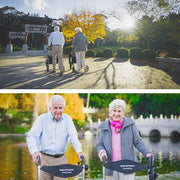 SmartRoller 2-in-1 Aluminium Rollator and Transit Wheelchair - Silver