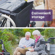 SmartRoller 2-in-1 Aluminium Rollator and Transit Wheelchair - Silver