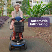 SmartRider Mid-Sized Compact Electric Mobility Scooter - Black & Blue